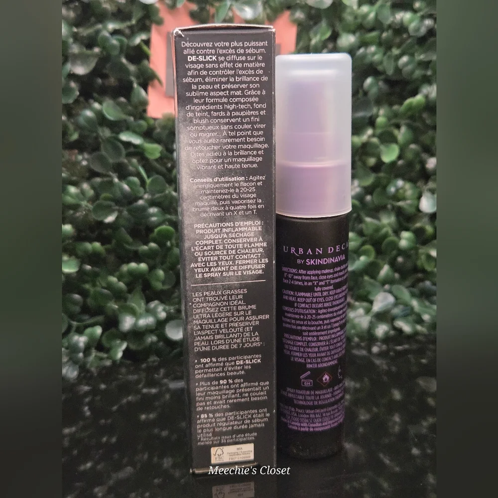 Urban Decay De-Slick Setting Spray Travel NIB RARE
